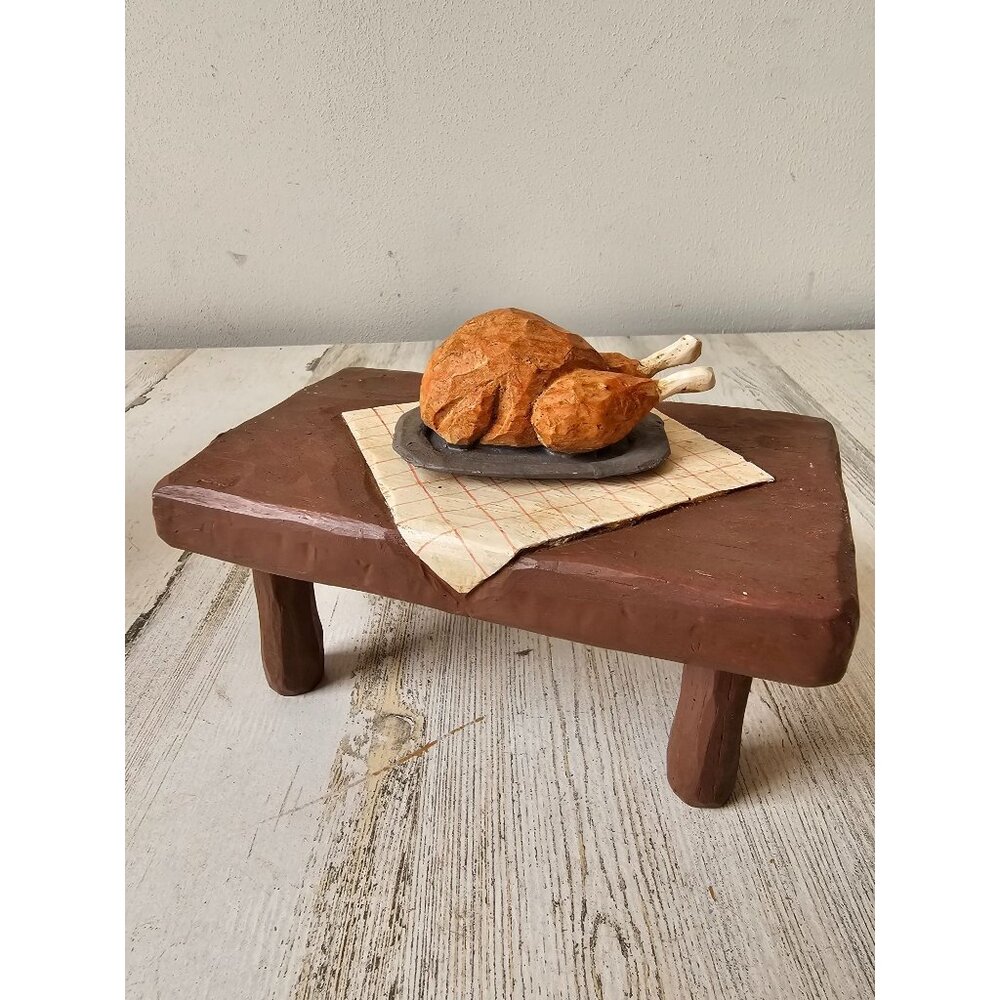 Vintage‎ turkey table fall Thanksgiving decor unique shabby chic